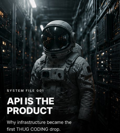 SYSTEM FILE 001 API IS THE PRODUCT